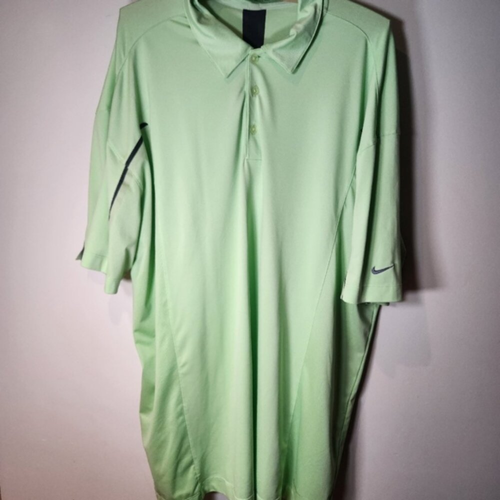 Nike xxl lime green Golf Polo‎ Shirt with dark Grey accents